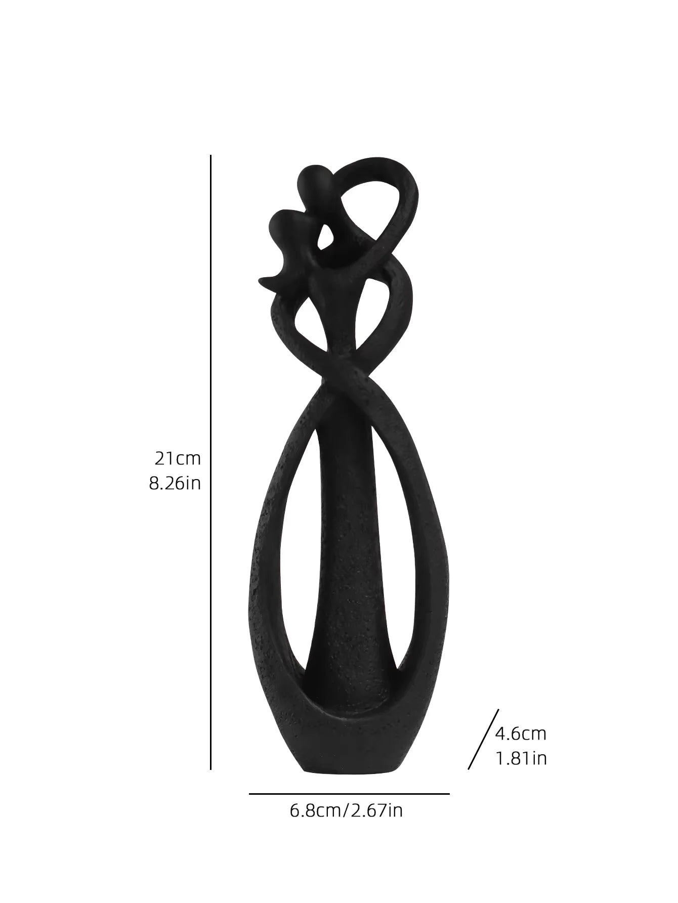 Nordic Couple Embrace Sculpture – Romantic Resin Art Decor - Homestead & Co