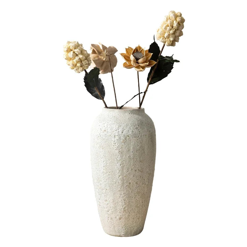 Chinese Style Ceramic Vase – Modern Pottery Flower Arrangement Vase - Homestead & Co