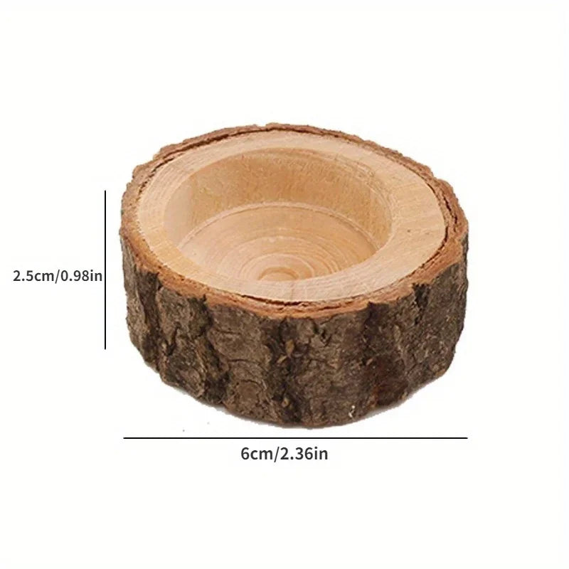 Wooden Tealight Candle Holders – Rustic Centerpiece Decor - Homestead & Co