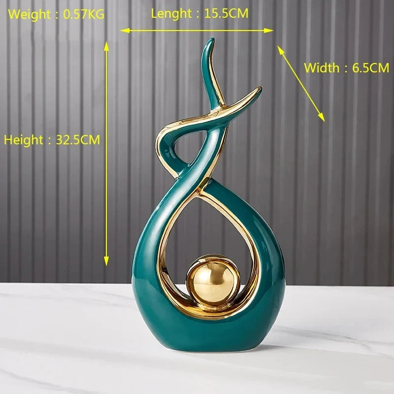 Nordic Ceramic Angel Figurine – Retro Enamel Home Decor Sculpture - Homestead & Co