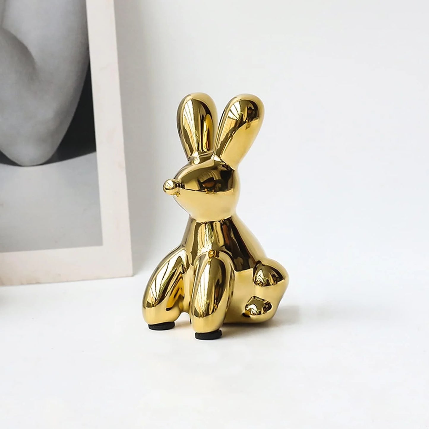 Silver Balloon Animal Figurine – Handmade Ceramic Sculpture for Modern Home Decor - Homestead & Co