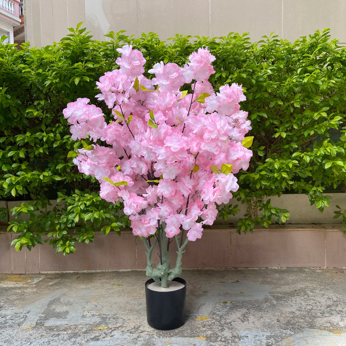 Artificial Cherry Blossom Tree in Pot – Indoor Faux Flower Bonsai - Homestead & Co