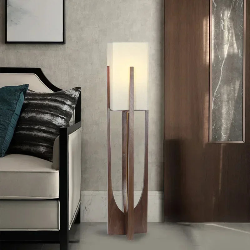 Fairbanks Modern Wooden Floor Lamp – Nordic Style Standing Lamp - Homestead & Co