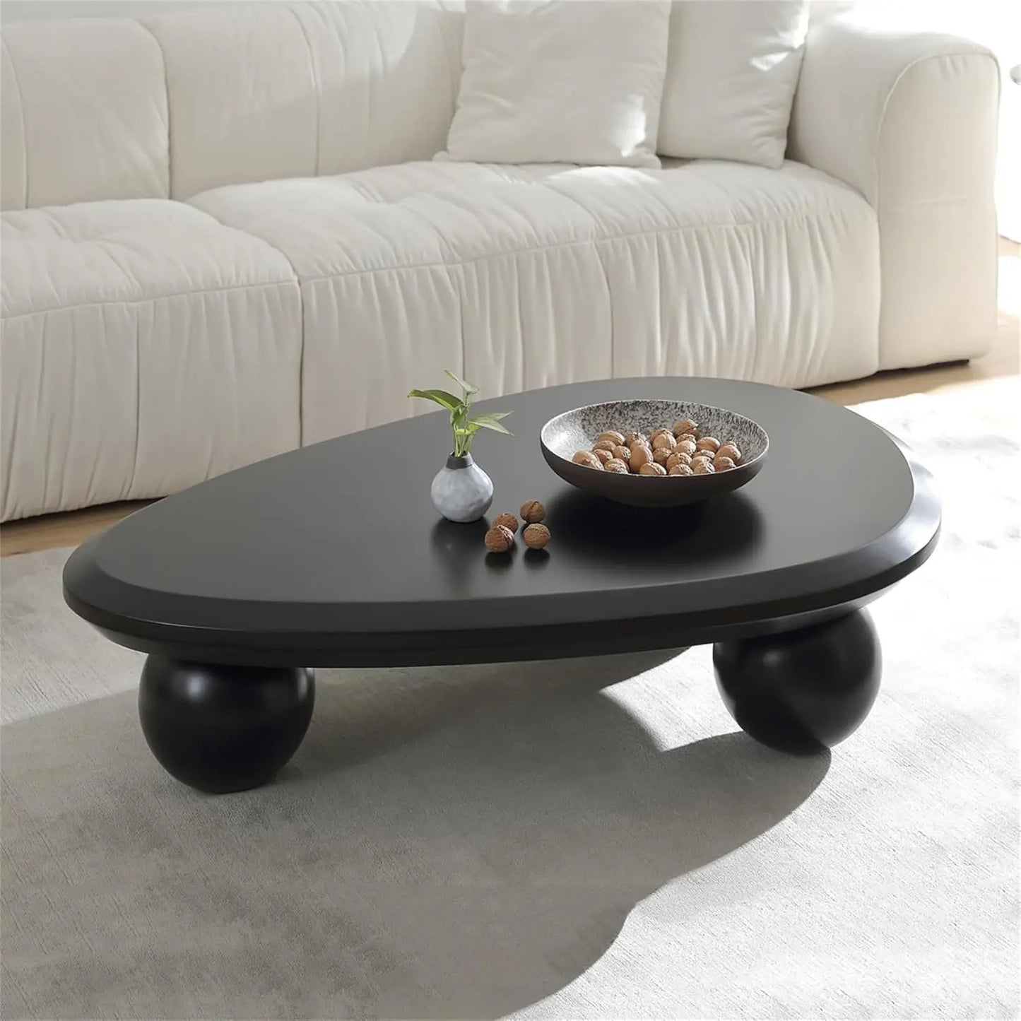 Cute Cloud Coffee Table – White Oval - Homestead & Co