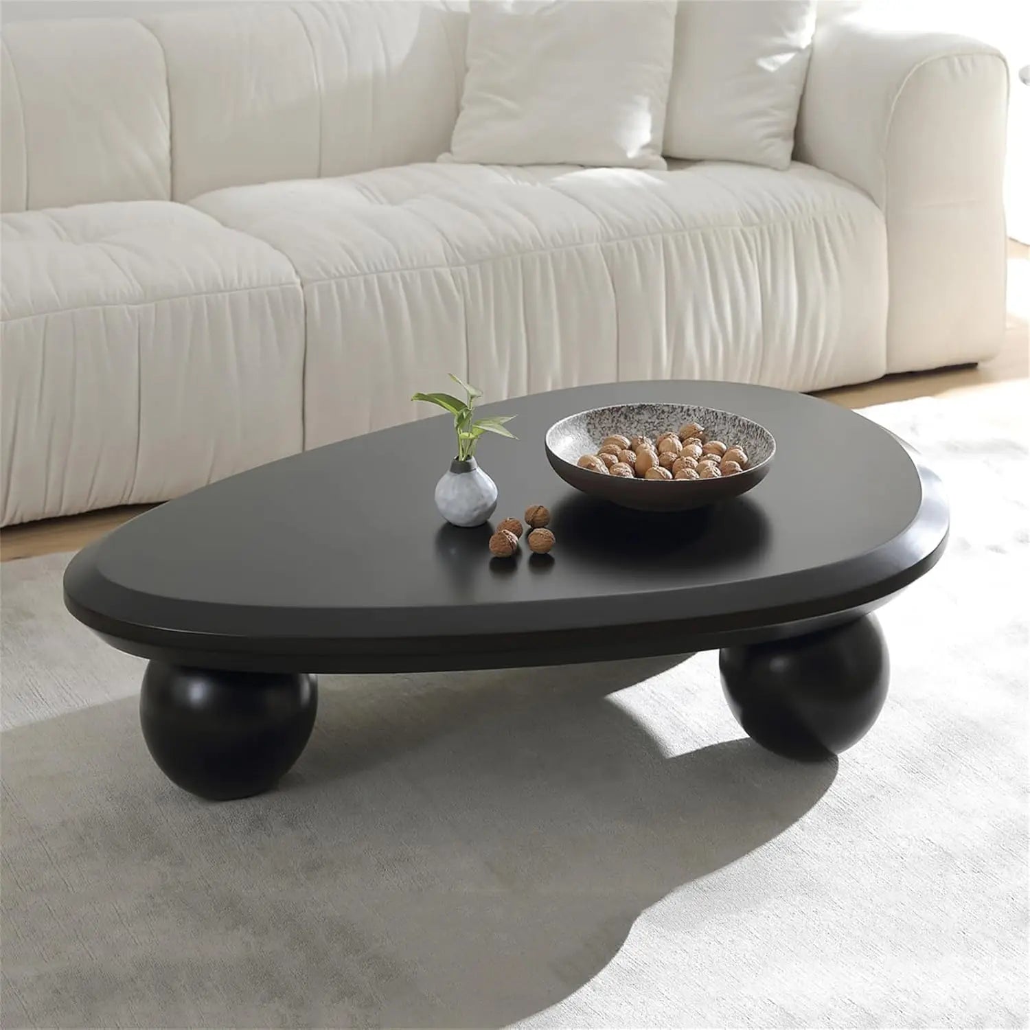 Cute Cloud Coffee Table – White Oval - Homestead & Co