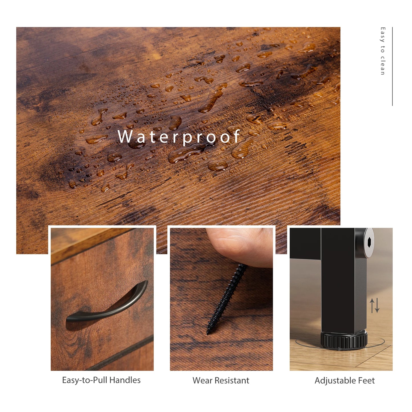 10-Drawer Fabric Dresser Closet Organizer – Bedside Storage Cabinet - Homestead & Co