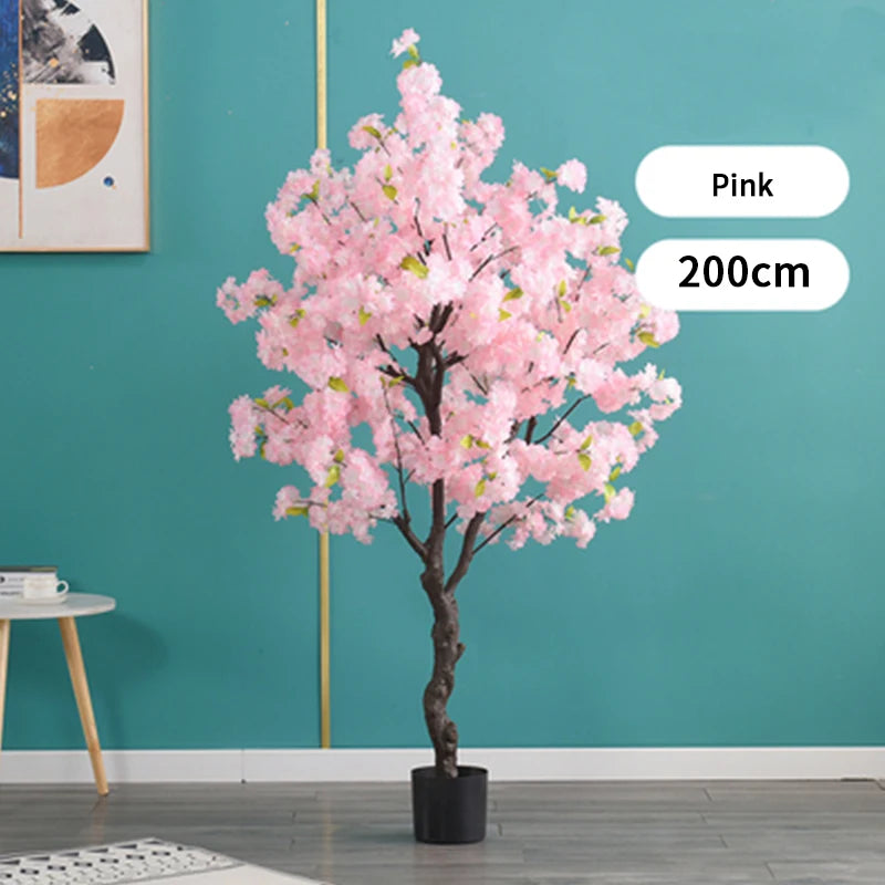 Artificial Cherry Blossom Tree in Pot – Indoor Faux Flower Bonsai - Homestead & Co
