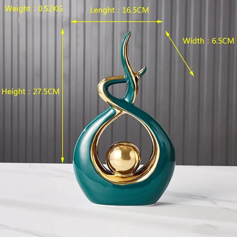 Nordic Ceramic Angel Figurine – Retro Enamel Home Decor Sculpture - Homestead & Co